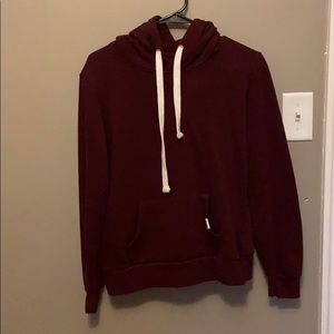 Sweater with hoodie and pocket